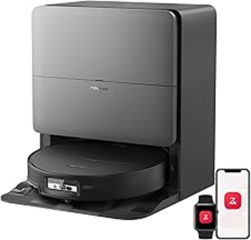 roborock Saros 20 Sonic Robot Vacuum and Mop, 36,000Pa Suction, 3.46 in Double-Layer Threshold, Reactive AI 3.0 Obstacle Recognition, 212°F Hot Water Wash, Zero-Tangling, 3.14’’ Ultra Slim, Black