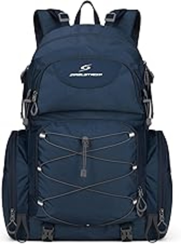 Maelstrom Hiking Backpack, 40L Waterproof Camping Daypack for Men and Women, Lightweight Travel Pack with Rain Cover (Blue)