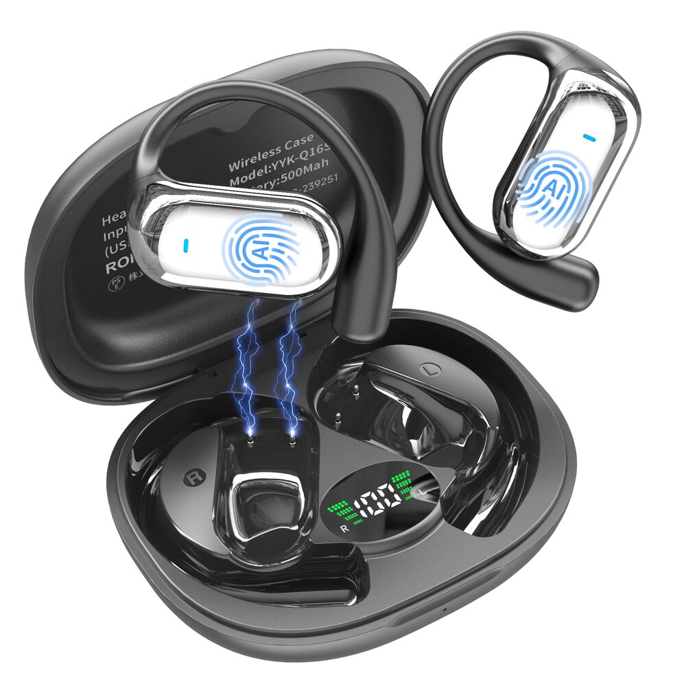 AI Translation Earbuds Real Time,188 Language Translator Earbuds,Bluetooth 6.1 Audifonos Traductores Inglés Español,OWS 4-in-1 Translation Headphones,Translator Headphones Suitable for Travel Learning