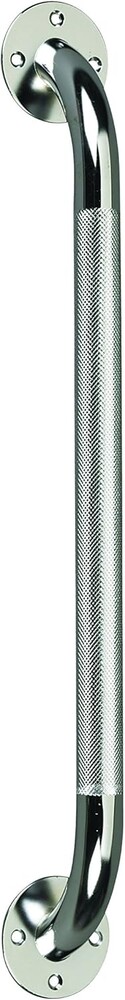 Drive Medical Chrome Knurled Grab Bar, 18", Chrome