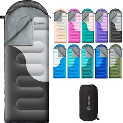 Sleeping Bags for Adults&Kids,Lightweight Waterproof Warm Weather Sleeping Bag,Compact Portable Sleeping Bag for Camping,Essentials Gear for Camping Hiking Outdoor Travel