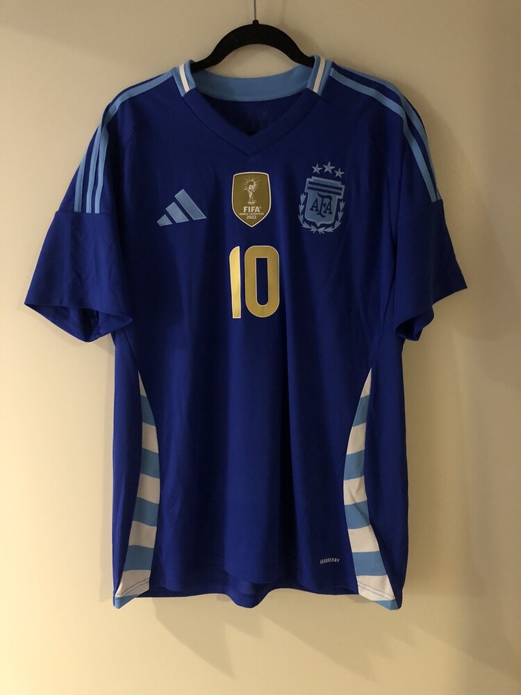 Argentina Adidas Away Soccer Jersey IP8413 Copa America 2024 NWT Messi #10 XL