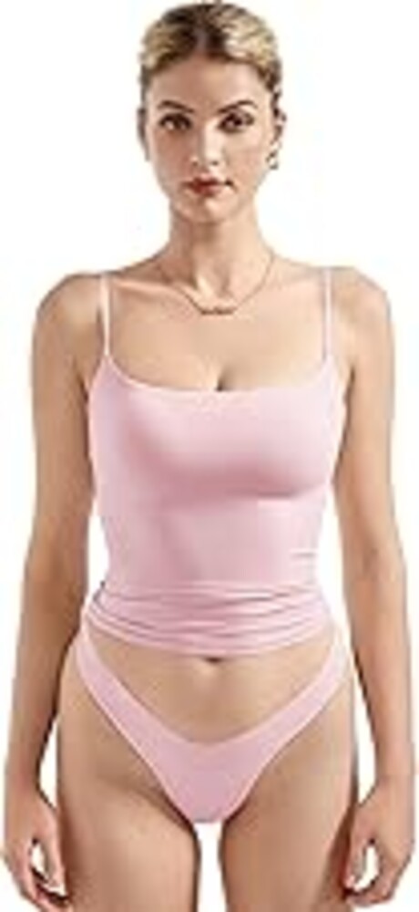 SUUKSESS Women Double Line Square Neck Tank Top Summer Y2K Going Out Basic Cami Shirt