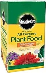 Miracle-Gro Water Soluble All Purpose Plant Food - Fertilizer For All Indoor or Outdoor Plants including Roses, Flowers, Vegetables, Houseplants, Trees, and Shrubs, 3 lbs.