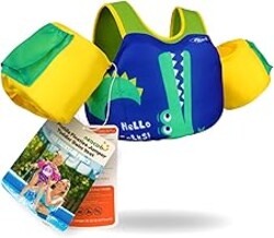 AEOCOO Puddle Float Jumper 20-30-50-60-70 Pounds, Toddler Swim Vest for 1-3-5-6-9 Years Old, Pool Floats with Swimming Arm Floaties Swim Jacket & Water Wings for Kids Swimmies, Boys, Girls, Niños