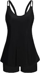 Arolina Tankini Swimsuits for Women Tummy Control Two Piece Bathing Suits Flowy Swim Tops with Boy Shorts