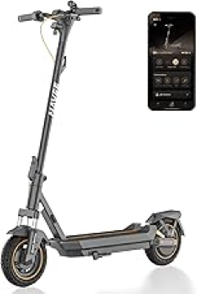 NAVEE GT3/ST3 Series Electric Scooter, 20/25 MPH Top Speed, 47/38/30 Miles Max Range, 1000W/1350W Motor with Dual Suspension, 10" Tires All Terrain, Heavy Duty, Foldable for Adults Teens (UL2272)