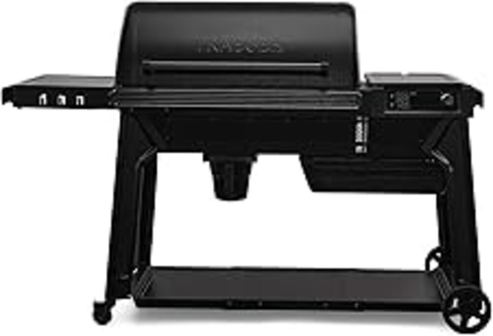 Traeger Grills Woodridge Pro Electric Wood Pellet Grill and Smoker, 970 Sq. In., Outdoor Pellet Smoker Grill with Digital Sensor and Side Shelf, Wi-FIRE Technology, Super Smoke Mode, Black, TFB97JLH
