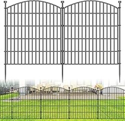 10 Panels Decorative Garden Fence - 32 in (H) x 23.6 ft (L) No Dig Dog Fence Outdoor for Yard, Rustproof Tall Garden Fencecing Panels, Animal Barrier Suitable for Yard Border, Patio, and Outdoor Use