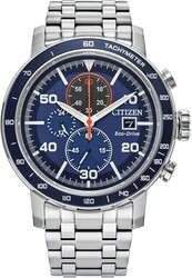 Citizen Men's Eco-Drive Weekender Brycen Chronograph Watch Stainless Steel Case