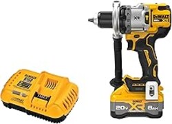 DEWALT 20V MAX XR 1/2 Inch Cordless Hammer Drill Kit with 8AH Battery and Charger (DCD1007WW1)
