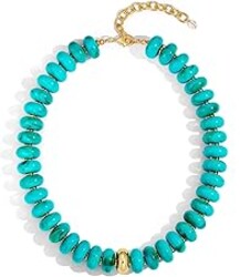 TENTMENTISE Chunky Colorful Beaded Choker Necklace for Women - Summer Beach Round Resin Beads Necklace, Trendy Statement Summer Beach Jewelry Birthday Gifts for Vacation Holiday