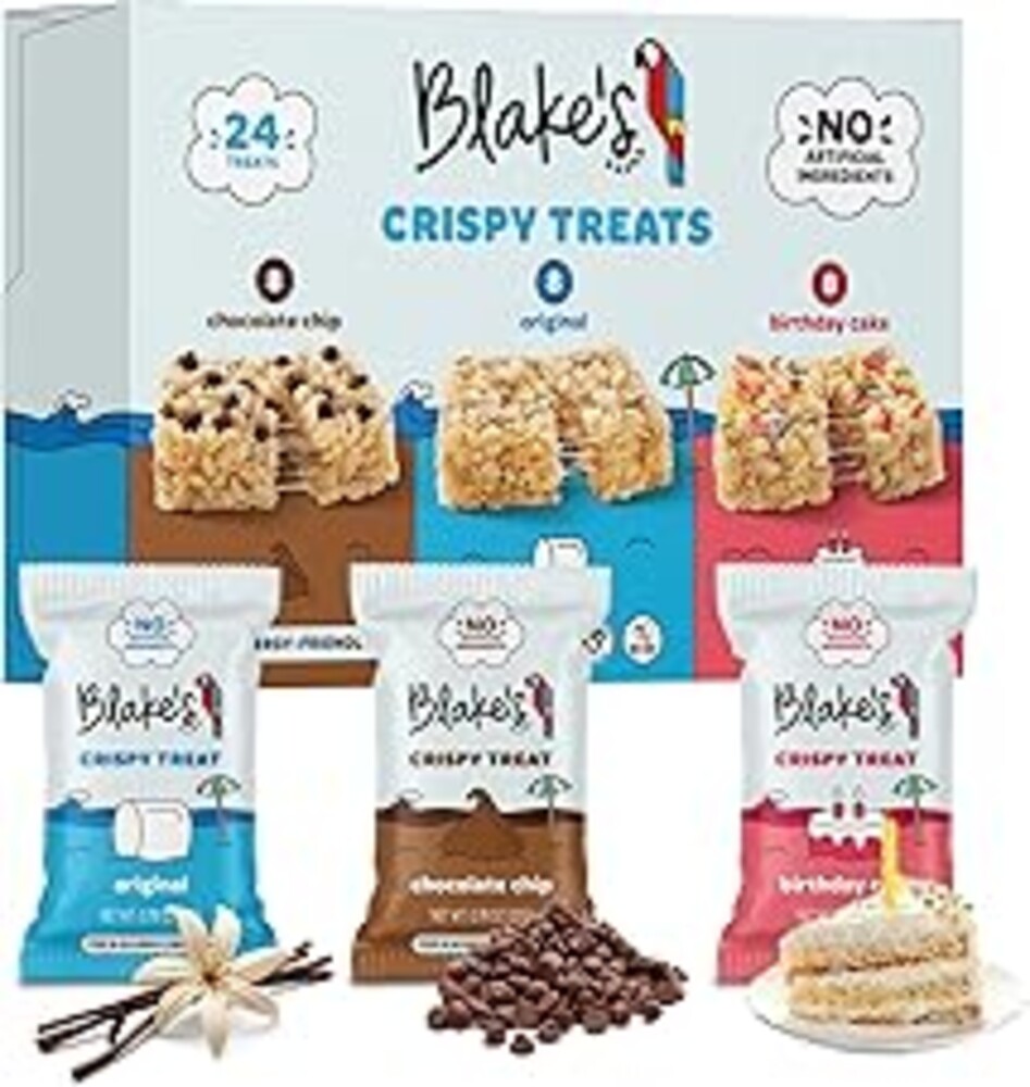 Blake’s Seed Based Crispy Treats – Variety Pack (24 Count), Vegan, Gluten Free, Nut Free & Dairy Free, Healthy Snacks for Kids or Adults, School Friendly, Low Calorie Soy Free Snack