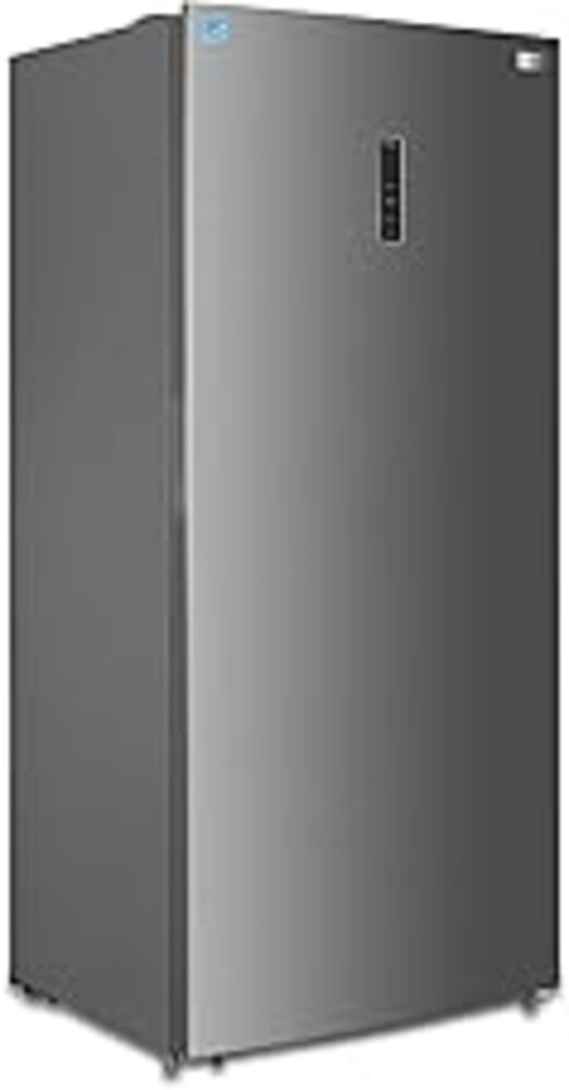 BLACK+DECKER 21.2 Cu. Ft. Convertible Freezer Refrigerator, Upright Freezer with Glass Shelves, Reversible Door,ENERGY STAR rated, Frost Free, BUC2120MS, Stainless Look