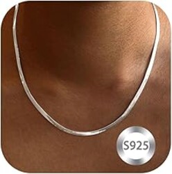Surart 925 Sterling Silver Chain Necklace for Women 16-24 Inch Silver Jewelry Gift