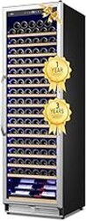 Velieta Upgraded 190 Bottles Wine Cooler Refrigerator,24 Inch Wide Wine Fridge with Professional Temperature Control System, Freestanding or Built-in installation, Quiet Operation