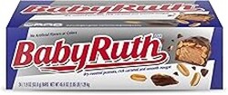 Baby Ruth, Chocolatey, Peanut, Caramel, Nougat, Full Size Individually Wrapped Candy Bars, 1.9 oz each, Bulk 24 Pack
