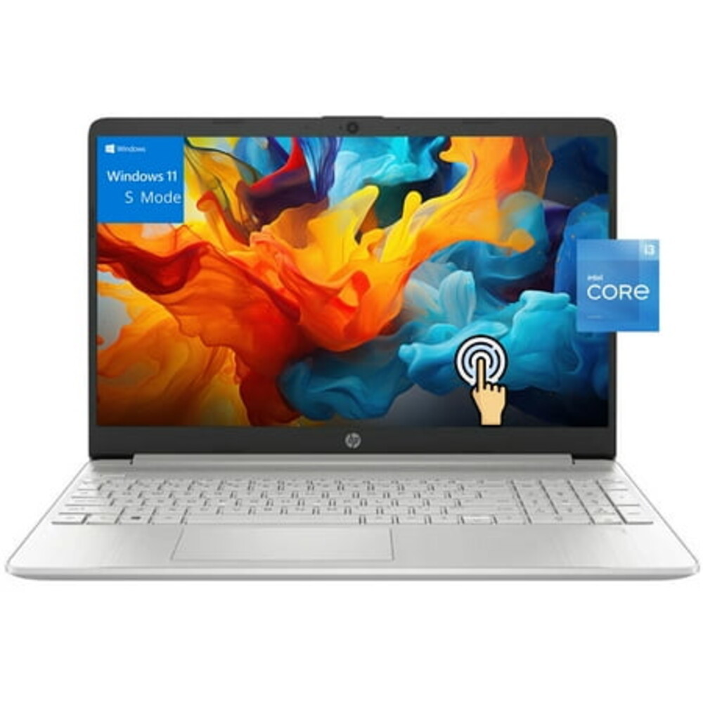 HP Newest 15 15.6" HD Touchscreen Business Laptop Computer,Intel Core i3-1215U, 16GB RAM, 1TB PCIe SSD, Long Battery Life, Wi-Fi 5, Bluetooth,Windows 11 Home S Mode, Natural Silver
