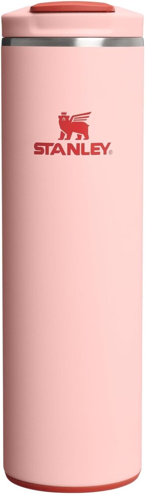 STANLEY Transit FlipTop Mug | Leakproof Coffee Travel Cup | Vacuum Insulated Stainless Steel | Stays Hot or Cold for Hours | BPA-Free | 16 oz | Peach Rose