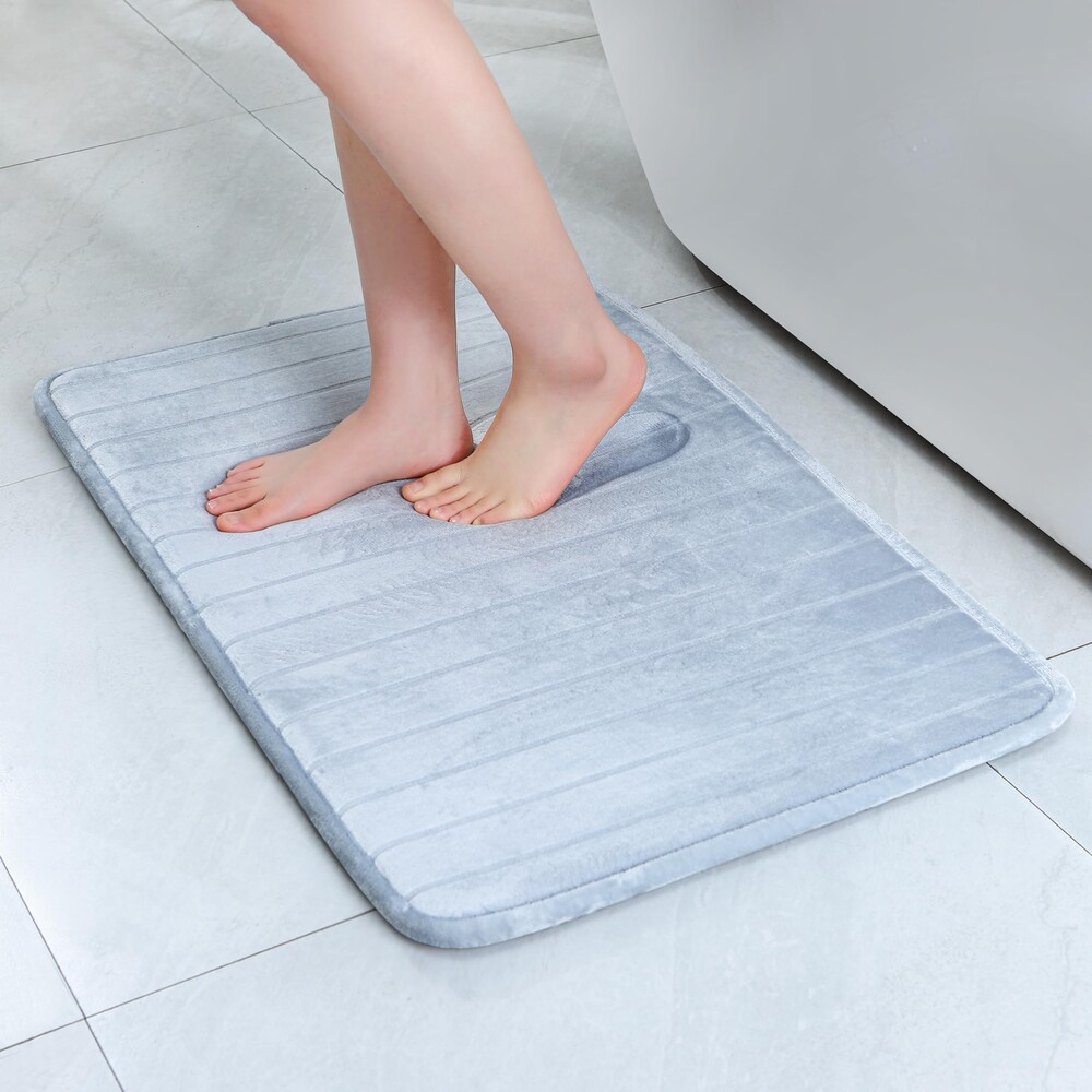 SWEMSTAR Bathroom Rugs Thick Memory Foam Bath Mat - Non-Slip, Quick Dry, Absorbent Washable Floor Microfiber Mat for Shower, Tub, Home Decor Accessories - 20"x30"