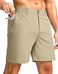 Men's Casual Shorts 7"/5"/9" Lightweight Golf Shorts for Men with 3 Pockets | 3 Pockets, Stretch, Quick Dry, Breathable, Moisture wicking, Expandable Waistband, Zip fly, Comfort