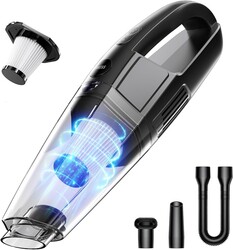 BSRCO Handheld Vacuum Cordless Rechargeable, Hand Held Vacuum Cordless with LED, USB Charge, Car Vacuum Cleaner for Car/Home/Pet