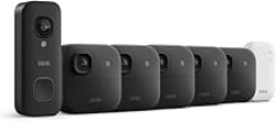 Blink Wired Doorbell 2K+ (all-new) and Outdoor 2K+ (newest model) — 2K video, enhanced audio. Sync Module Core included - 5 Cameras + Video Doorbell - (Black)