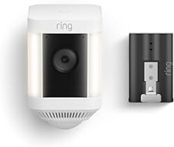 Ring Spotlight Cam Plus, Battery with extra Quick Release Battery