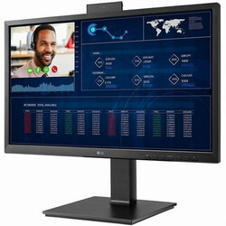 LG 23.8" Full HD All-In-One Thin Client Computer, Intel Celeron N5105, 4GB RAM, 16GB SSD, 24CQ650N-6N
