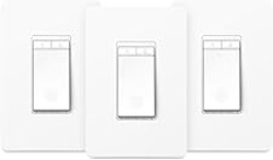 Kasa Smart Dimmer Switch HS220P3, Single Pole, Needs Neutral Wire, 2.4GHz Wi-Fi Light Switch Works with Alexa and Google Home, UL Certified,, No Hub Required, 3-Pack