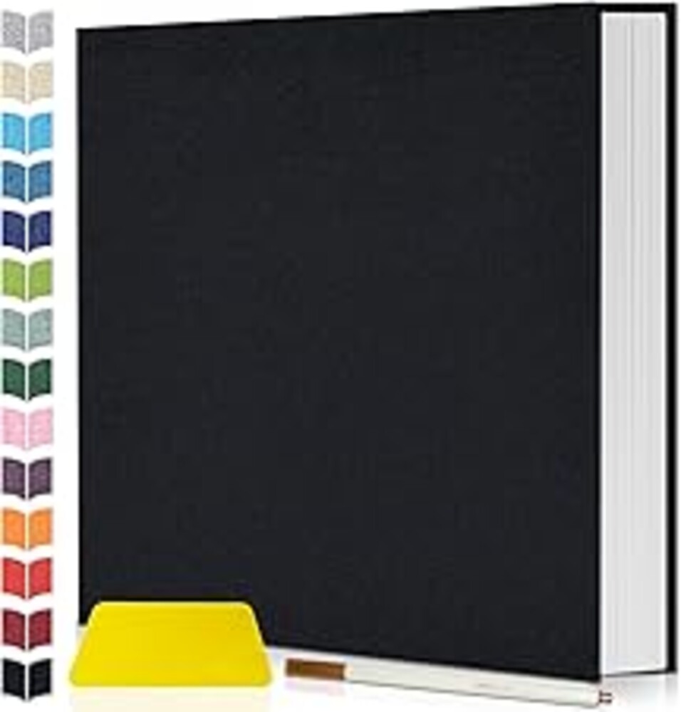 Artfeel Photo Album Self Adhesive Scrapbook,Large Photo Book for 4x6,5x7,8x10 Pictures,DIY Album for Baby Wedding Family Travel Birthday,with Metallic Pen and Scraper