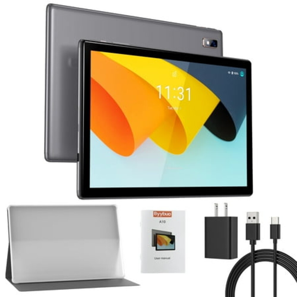 BYYBUO 10.1" 2-in-1 Tablet: Your Creative Canvas with Full HD Display, Octa-Core Power, Android 12