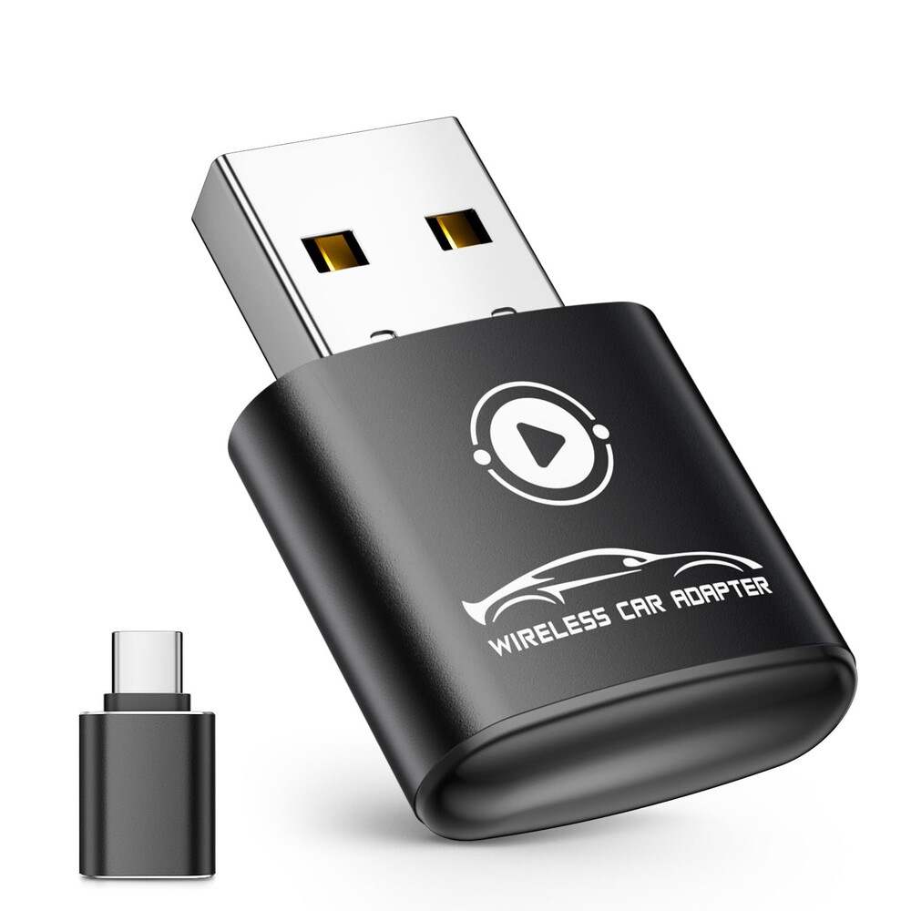 Wireless CarPlay Adapter for Apple iPhone（2026 Upgraded） Mini Design, Converts Factory Wired to Wireless Adapter for CarPlay, Plug and Play, Auto Connect Fast and Stable(Dark Gray)