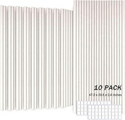 JVJVJ Large Acoustic Panels, 48"X24"X0.4" Sound Proof Foam Panels for Walls, Sound Dampening Panels, Soundproof Wall Panels for Home Studio&Office Decor. (Light Camel, 10)