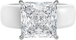 Rinfit Silicone Ring with Stone - Princess Cut Cubic Zirconia Solitaire Engagement Ring for Women - Rubber Wedding Bands - Patented Design