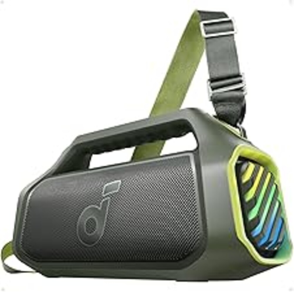 Soundcore Boom 2 Plus Portable Speaker By Anker, 140W, 2+2 Channel, BassUp 2.0, 20H Playtime, Fast Charge, IPX7 Waterproof, RGB Lights, Power Bank, Bluetooth 5.3, Outdoor Speakers, Camping, Beach