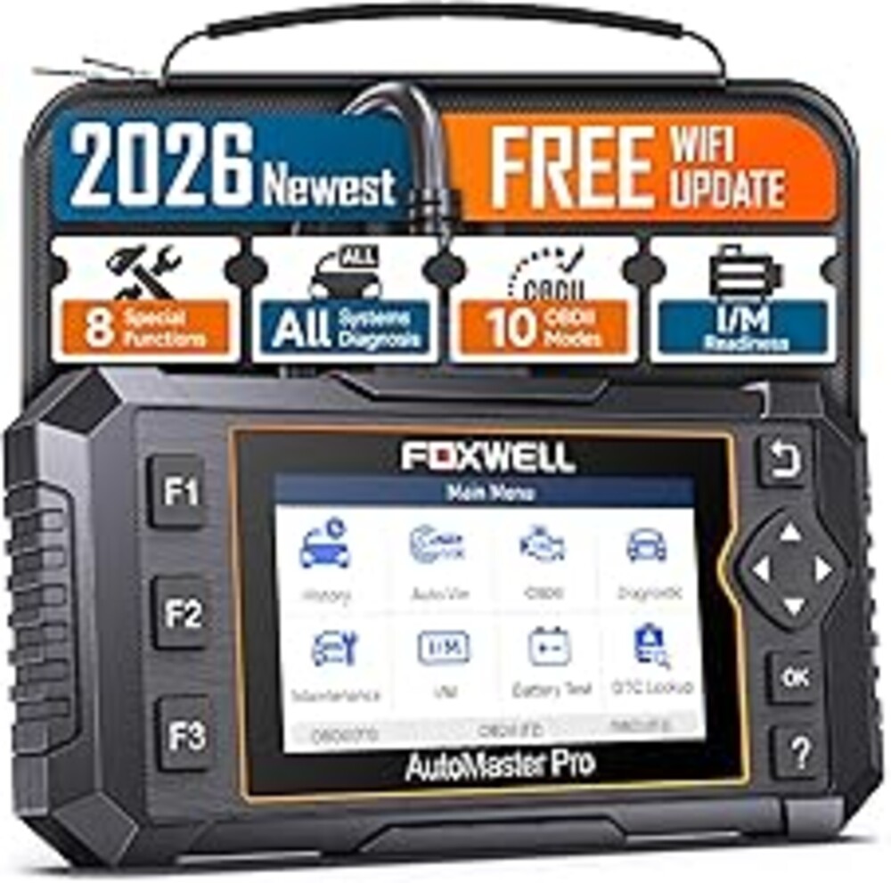 2026 FOXWELL NT624 Elite OBD2 Scanner Upgraded from NT614Elite & NT604Elite Code Reader, All-System OBD2 Scan Tool, 8 Advanced Reset Functions, AutoVIN, Live Data, Lifetime WiFi Free Updates