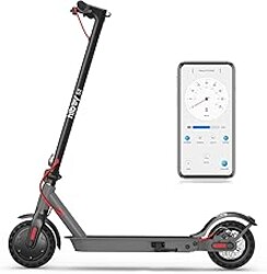Hiboy S2 Electric Scooter - 8.5" Solid Tires - Up to 17 Miles Long-Range | 19 MPH Portable Folding Commuting Scooter for Adults with Double Braking System and App