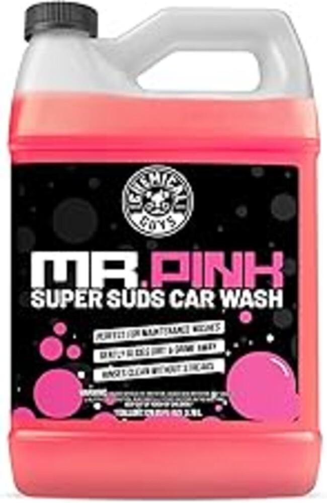 Chemical Guys Mr. Pink Car Wash Soap - 128 oz Super Suds Foaming Car Wash Soap for Cannon, Blaster, or Bucket Washing - pH Balanced, Safe on Wax, Sealant, Ceramic, and Clear Coat Finishes