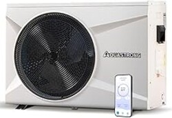 AQUASTRONG Inverter Swimming Pool Heat Pump,Pool Heater for Above Ground and Inground Pool Heating Smart WiFi Control and Cooling Pool Heater Pools Up to, 9100 Gallons
