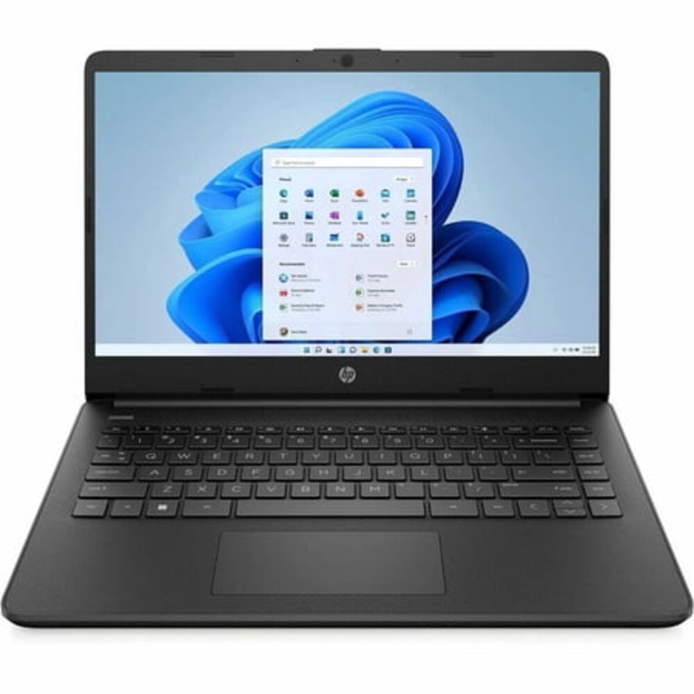 HP 14" N4500 Laptop,HD Touchscreen Display,4GB RAM,64GB eMMC, Windows 11 Home S,Thin Lightweight Jet Black Notebook for Work School ( 1-Yr Office 365)