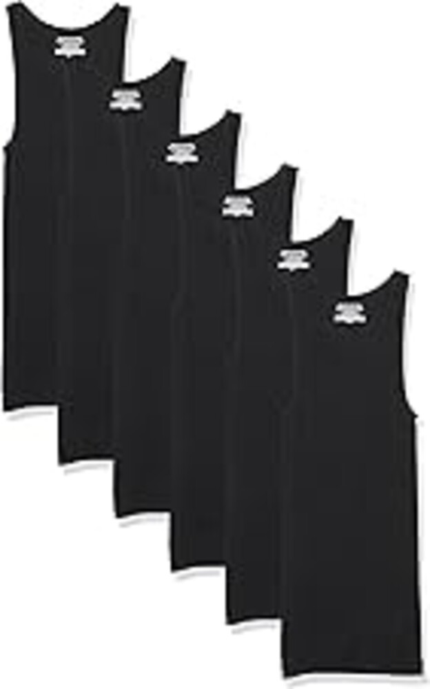 Amazon Essentials Men's Lightweight Breathable Cotton Slim Fit Tank Undershirts