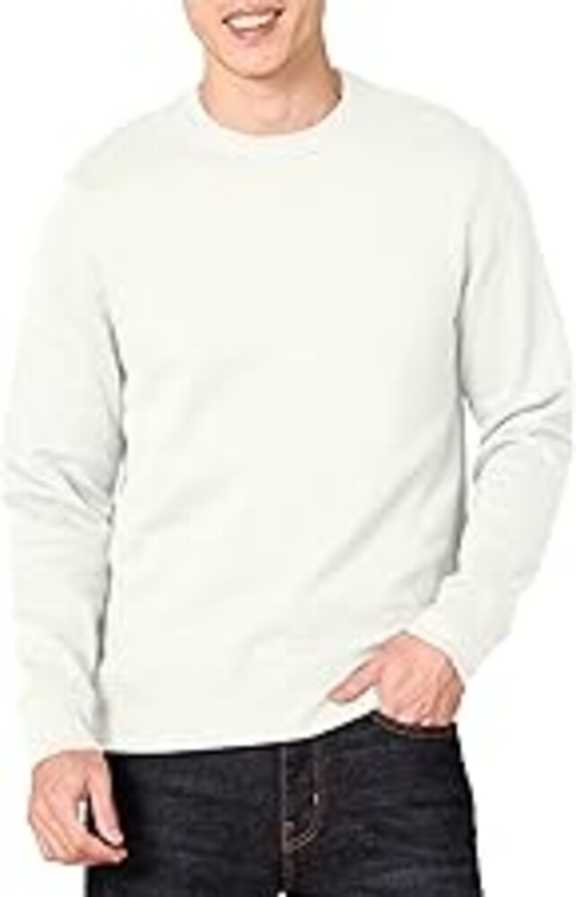 Amazon Essentials Men's Regular Fit Crewneck Fleece Sweatshirt, Soft Brushed Interior, Ribbed Neck and Sleeve