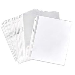 Amazon Basics Sheet Protectors for 3 Ring Binder, Heavyweight, Acid-Free, Top Loading, Polypropylene, 8.5 x 11 Inch, 500-Pack, Clear