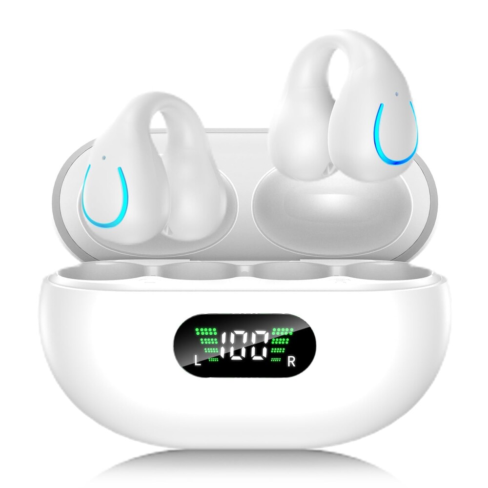 AI Translation Earbuds Real Time 144 Languages 60H Playtime Translator Ear Buds Audifonos Traductores Inglés Español Wireless Earphones Bluetooth Headphones for Travel Business Meeting,Dusk White