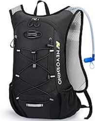 Lightweight Hydration Backpack, Running Backpack with 2L Water Bladder, Hydro Water Daypack for Cycling Hiking Rave for Men Women