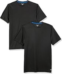 Amazon Essentials Men's Moisture Wicking Breathable Active Performance Tech Gym T-Shirts, Pack of 2