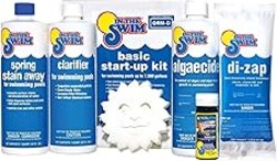 In The Swim Pool Basic Opening Chemical Start Up Kit - Above Ground and In-Ground Swimming Pools - Up to 7,500