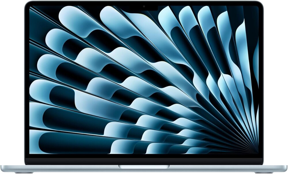 Apple 2026 MacBook Air 13-inch Laptop with M5 chip: Built for AI, 13.6-inch Liquid Retina Display, 16GB Unified Memory, 1TB SSD, 12MP Center Stage Camera, Touch ID, Wi-Fi 7; Sky Blue