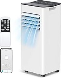 HoneyNov 16000 BTU Portable Air Conditioner for Large Rooms & Bedrooms up to 750 Sq.Ft, Ultra Quiet 40dB Smart WiFi AC, 5-in-1 Cooling with Dehumidifier, Fan, Sleep Mode & Timer